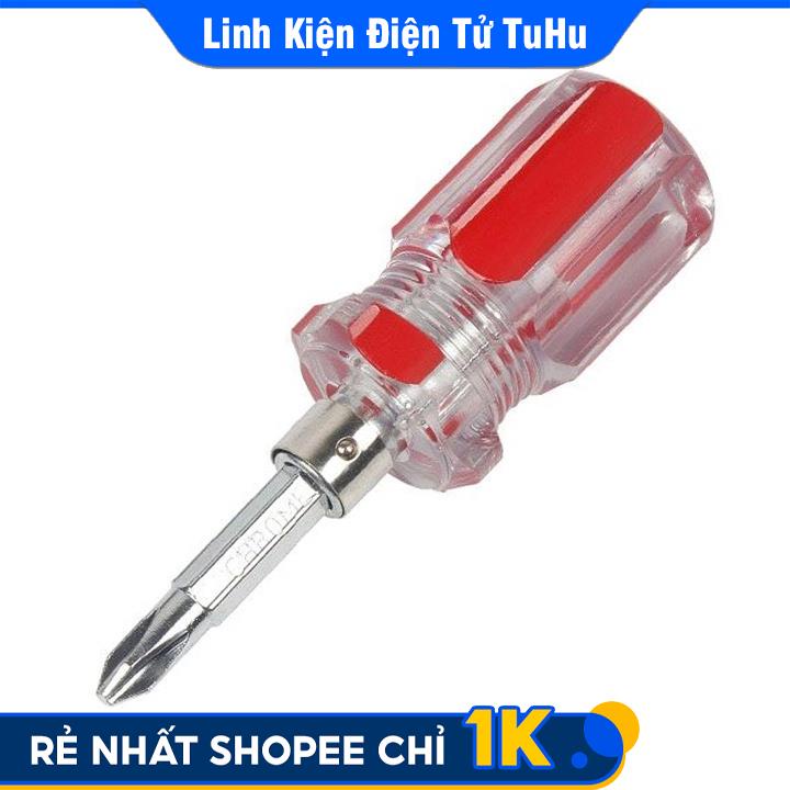 Tô Vít 2 Đầu 4 Cạnh 2 Cạnh Đa Năng Màu Đỏ Dài 8cm