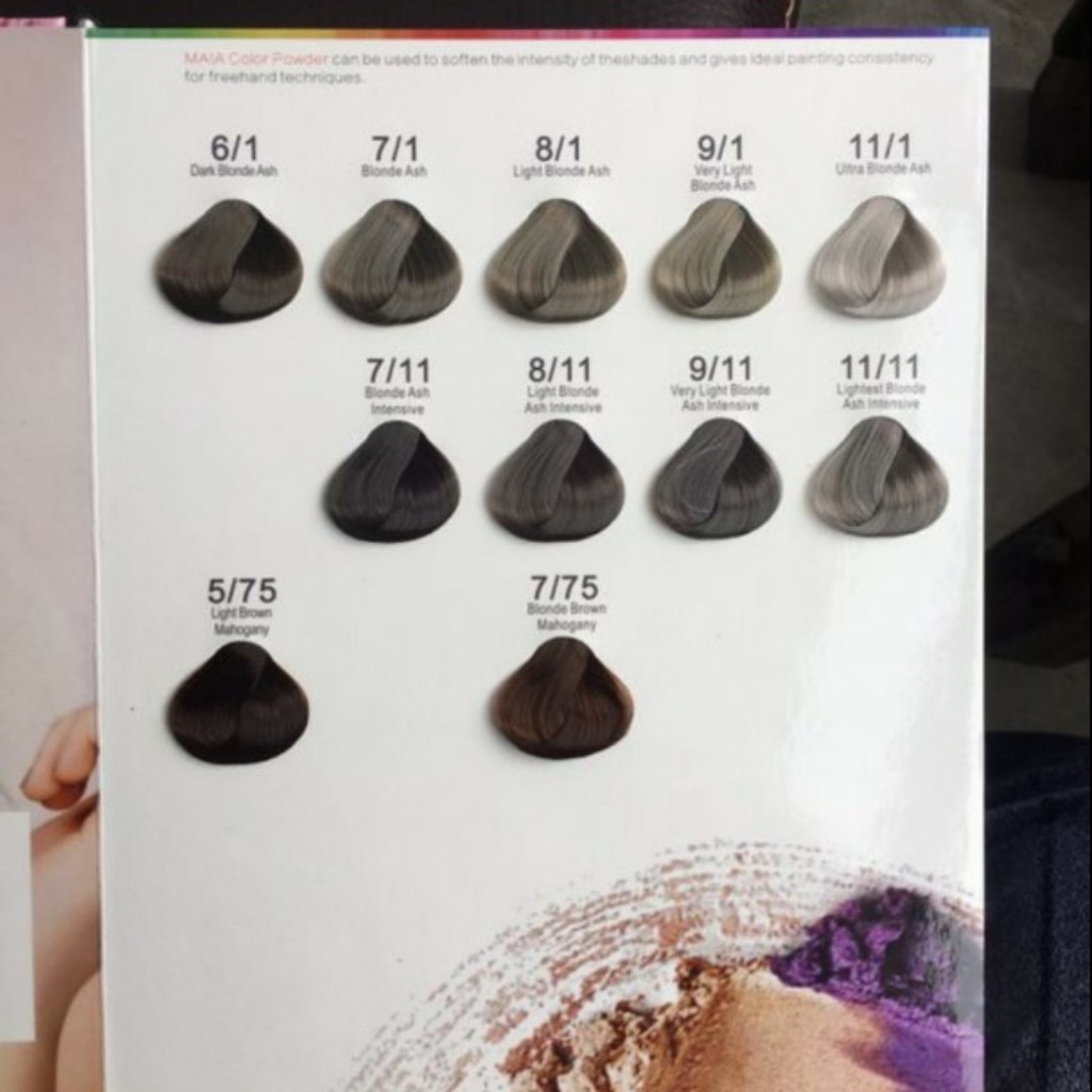 Bảng Màu nhuộm tóc Maia cho salon 48 mã