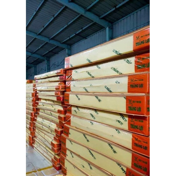 Nệm cao su non Thắng Lợi Chính Hãng  bảo hành 15 năm.