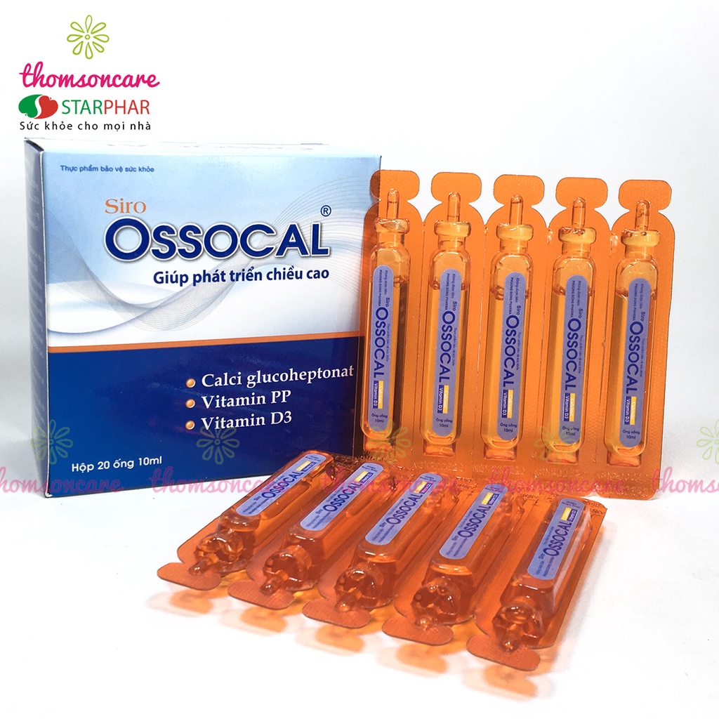 Canxi hữu cơ cho bà bầu Chela Canxi và Ossocal, dạng viên và siro dễ hấp thụ, tăng chiều cao