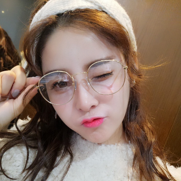 Kính giả cận nam nữ gọng tròn mắt kính không độ chống tia UV phong cách Ulzzang đẹp sang trọng giá rẻ EMOJI 064