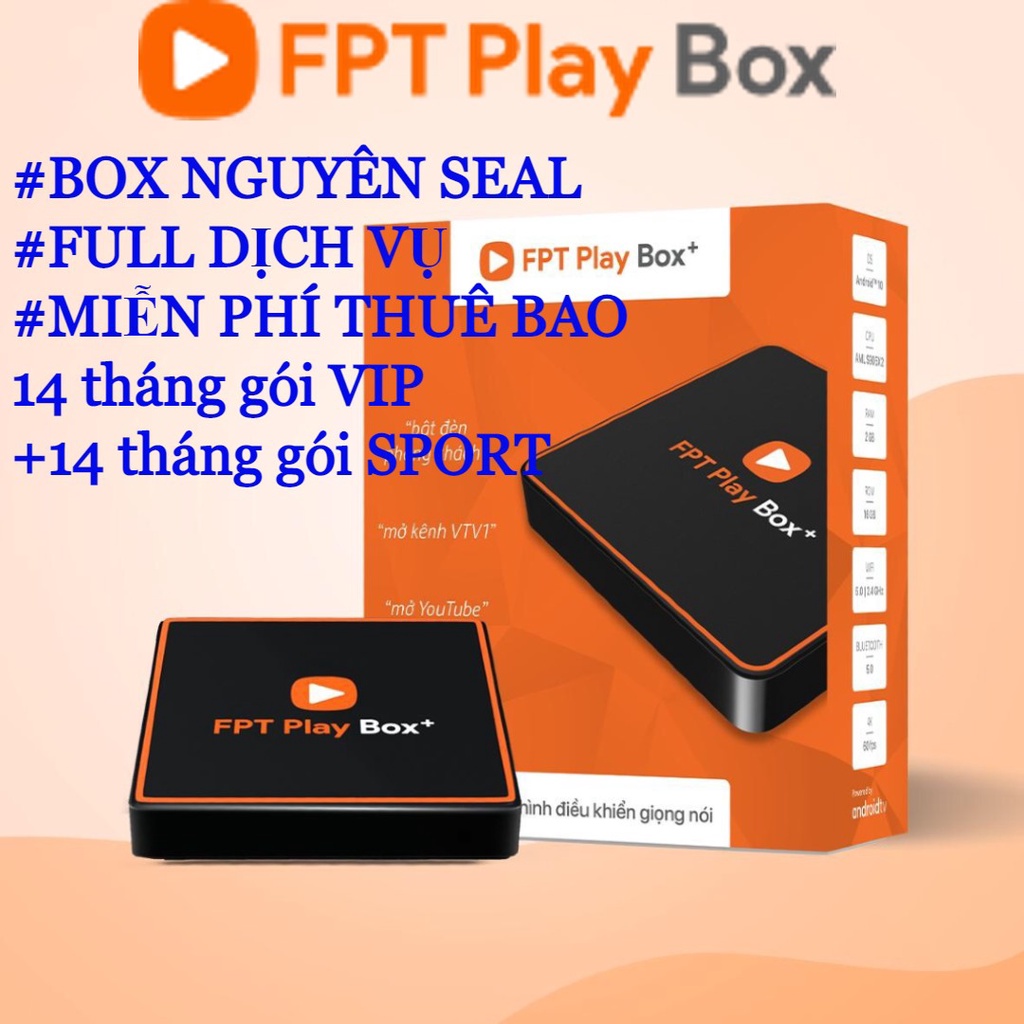 FPT Play Box 2020 mã T550 Truyền hình điều khiển giọng nói Đầu FPT Box 2020 plus 4K Android TV Box FPT 10 - Chính Hãng