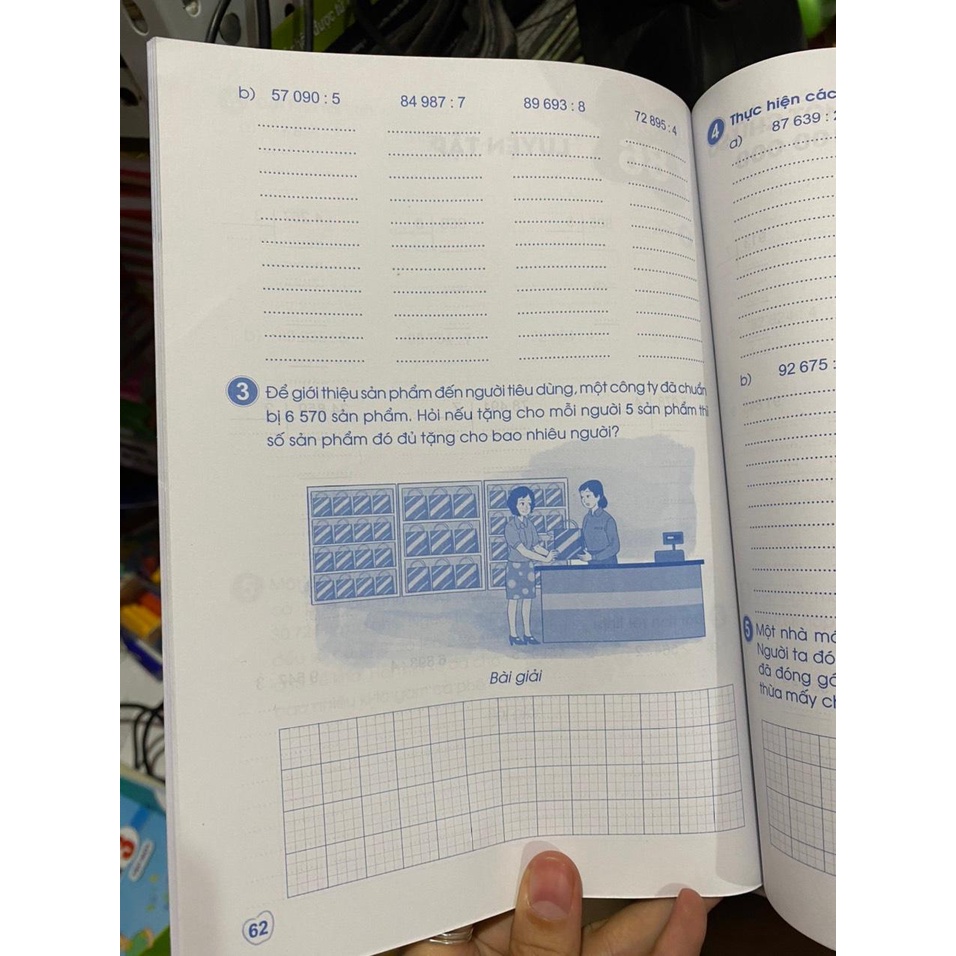 Sách - Bài tập toán 3 tập 2 ( Cánh diều ) + Bán kèm 1 tẩy chì