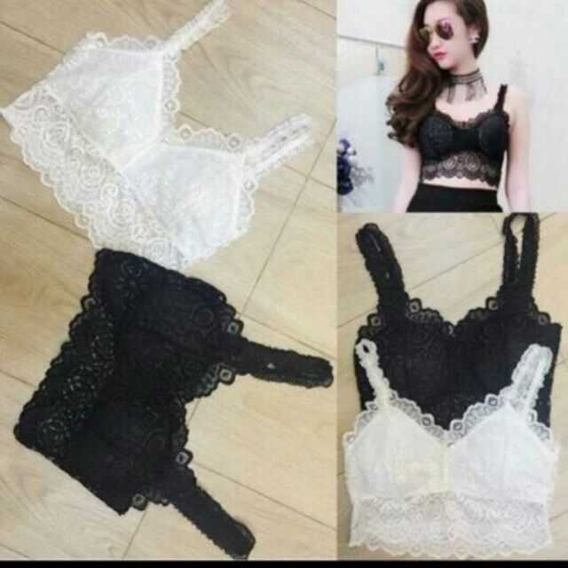 Áo bra ren 2 dây croptop