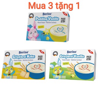 (Mua 3 tặng 1)Cháo sữa Burine Đức cho bé từ 6 tháng tuổi đủ vị