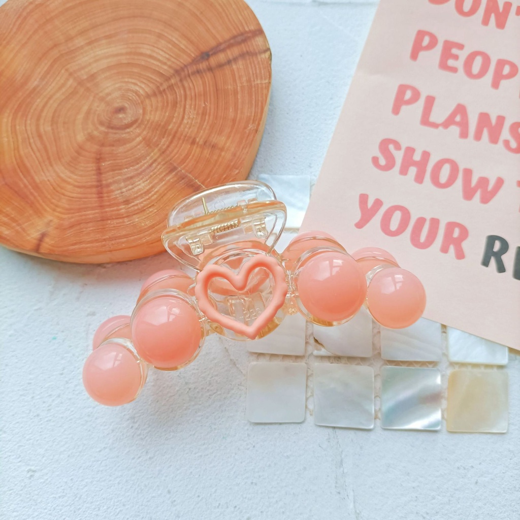 Kẹp Tóc Nhựa Resin Màu Sắc Ngọt Ngào Phong Cách Hàn Quốc Cổ Điển Cho Nữ