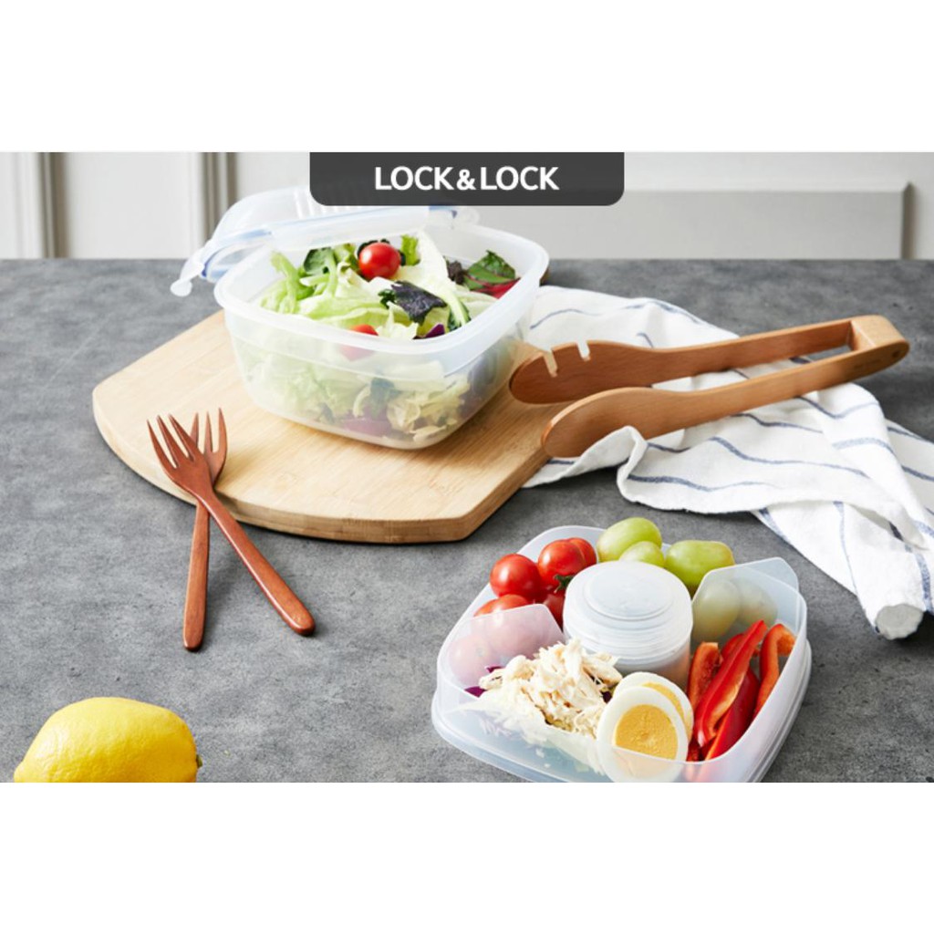 Hộp bảo quản thực phẩm- Tô salad 1.6L Lock&amp;Lock - HSM8450T
