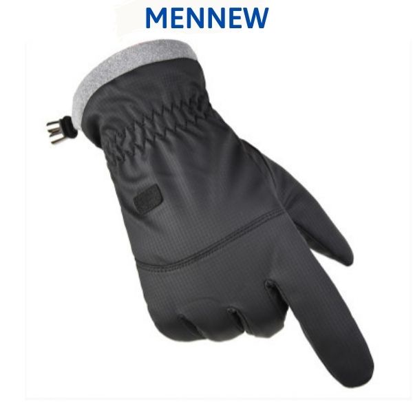 Găng Tay Da Nam Cao Cấp Lót Lông Dữ Ấm Mùa Đông Bao Tay Da Lộn Chống Nước Chống Rét Xe Máy Hà Nội GTLL.MenNew