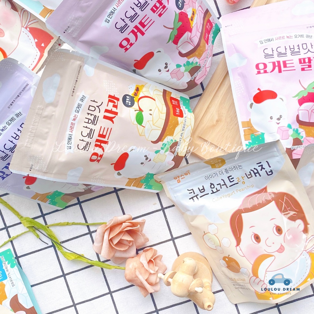 Sữa chua khô trái cây sấy lạnh Samdowell chính hãng Hàn Quốc cho bé từ 6m+