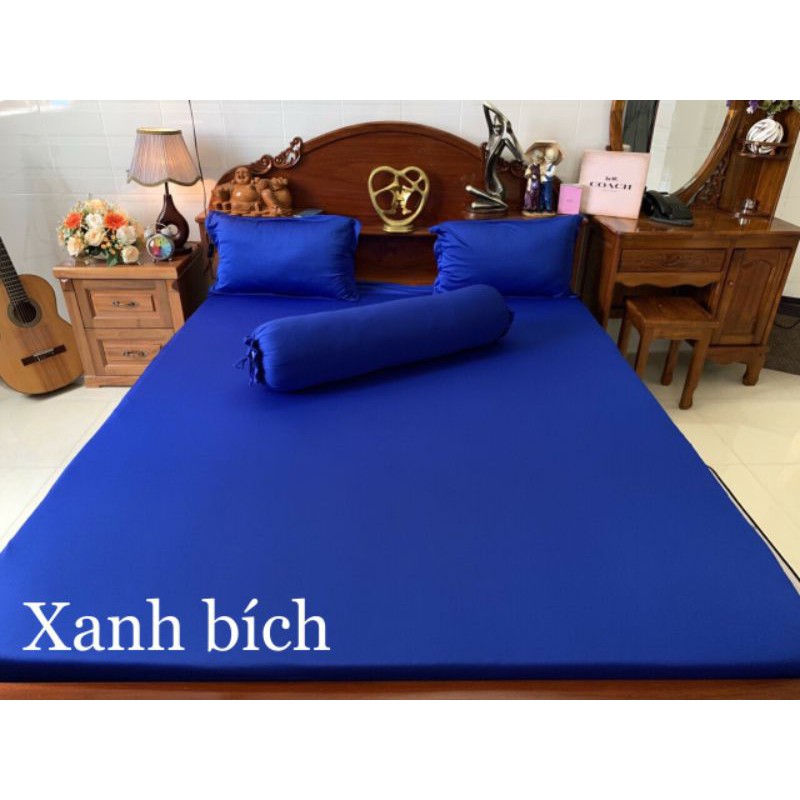 M6.M8 - BỘ 4 DRAP GA THUN LẠNH HÀN  TỒNG TRẦM MỀM MƯỚT MÁT LẠNH