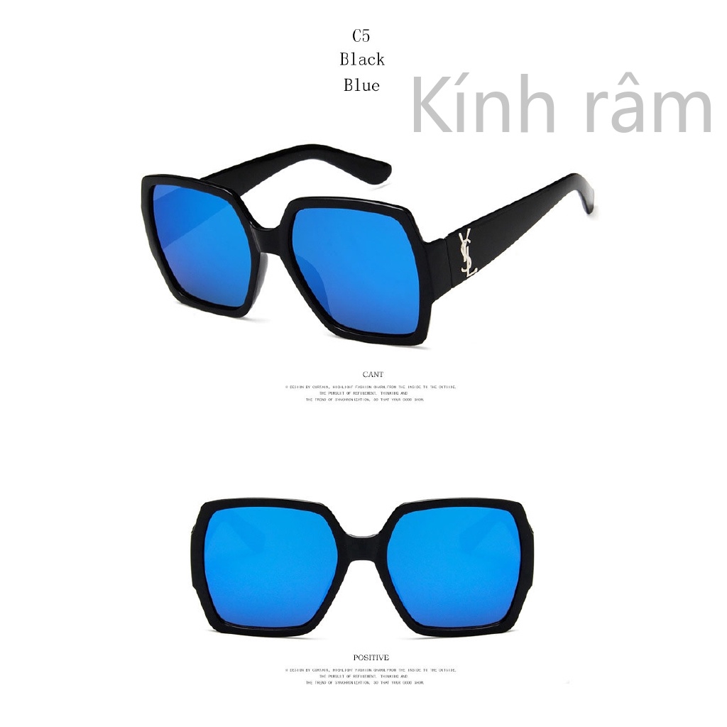 Kính mát gọng vuông cao cấp phong cách cổ điển sang trọng dành cho nữ