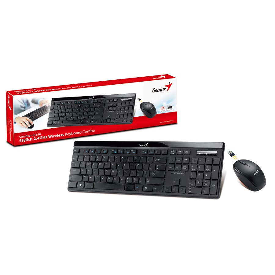 Bộ Combo phím chuột ko dây Genius