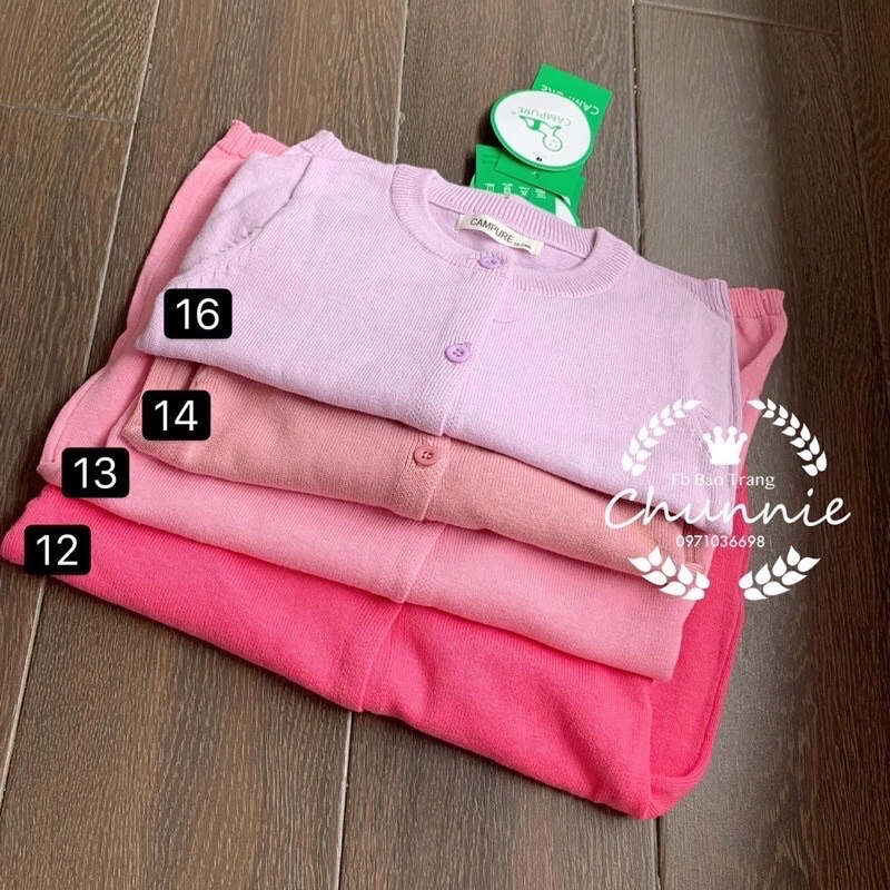 Áo khoác len mỏng cardigan thu đông bé trai bé gái Chunnie Shop
