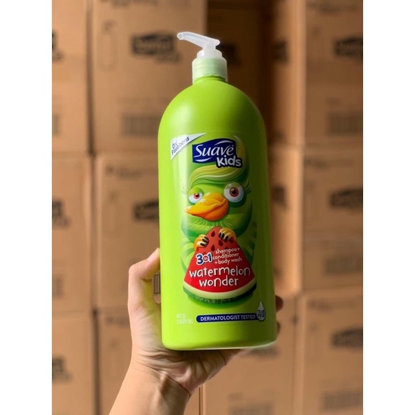 &lt;CHÍNH HÃNG&gt; Tắm gội xả 3in1 Suave kids 1.18l và 532ml