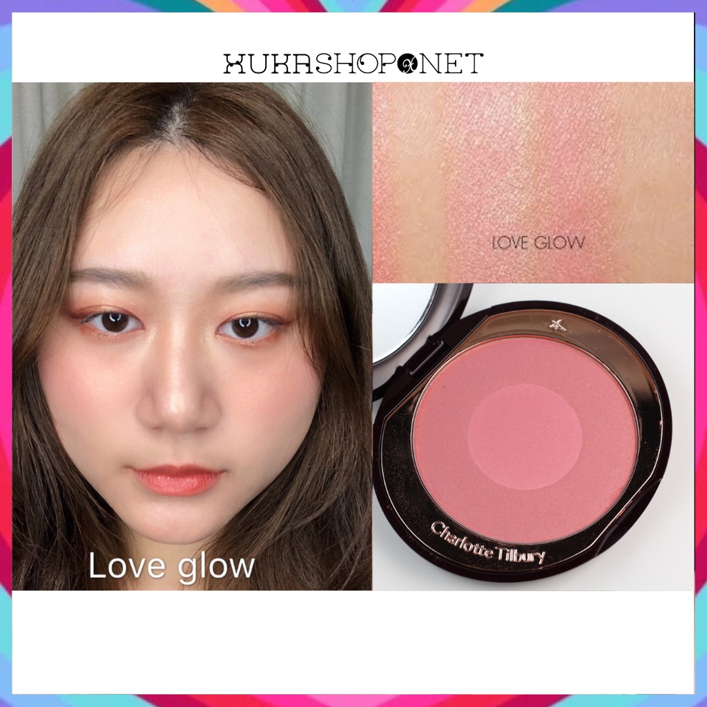 Phấn má hồng Charlotte Tilbury Cheek To Chic Blush sắc tố cao màu tự nhiên mềm và mịn bền màu lâu trôi 8g