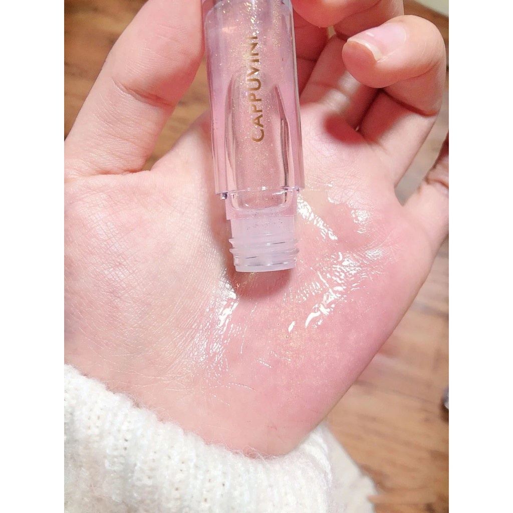 [Hàng mới về] Set 3 son bóng dưỡng ẩm Cappuvini trong suốt tiện dụng