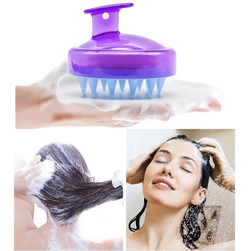Lược Silicone Mát Xa Da Đầu Tiện Dụng