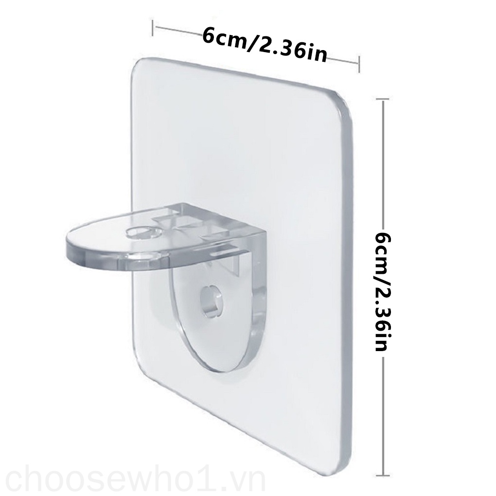 Set 4 chốt cài tủ quần áo 90° Kẹp nhựa gắn tủ treo đồ dùng tiện dụng