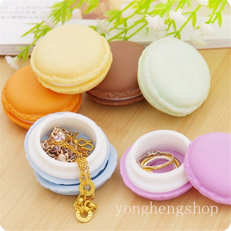 Hộp đựng thuốc/ trang sức hình bánh Macaron Mini dễ thương