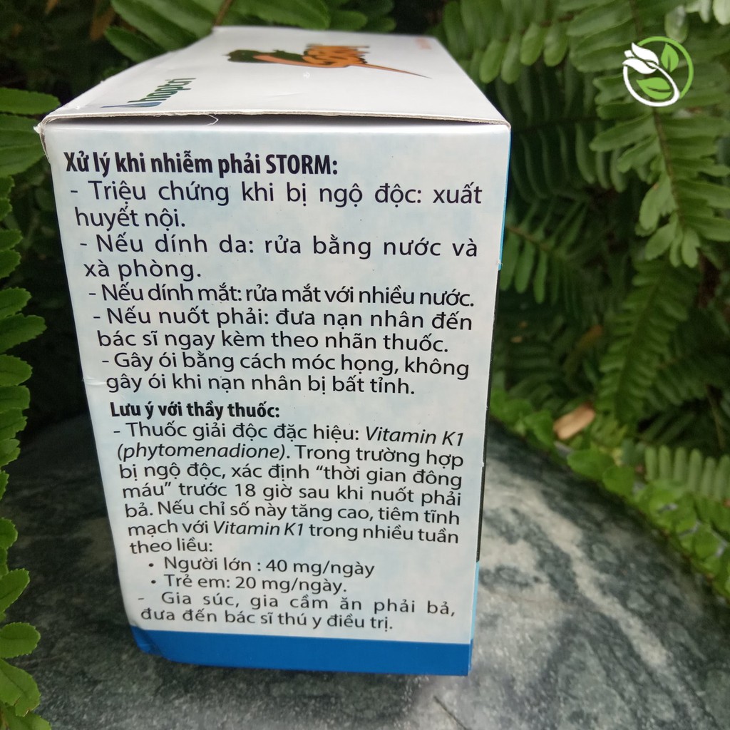 Hộp Thuốc Diệt Chuột STORM - Hộp gồm 5 Gói 20 viên