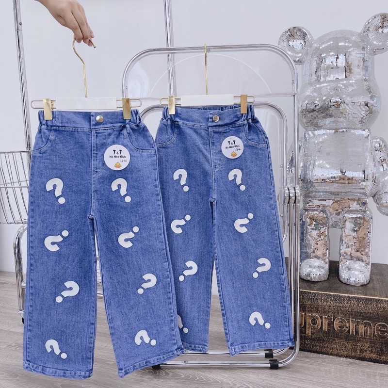 Quần bò ống xuông bé gái