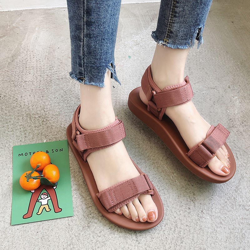 GIÀY SANDAL NỮ THỜI TRANG - GIÀY SANDAL NỮ QUAI NGANG CÁ TÍNH MWC NUSD- 2724