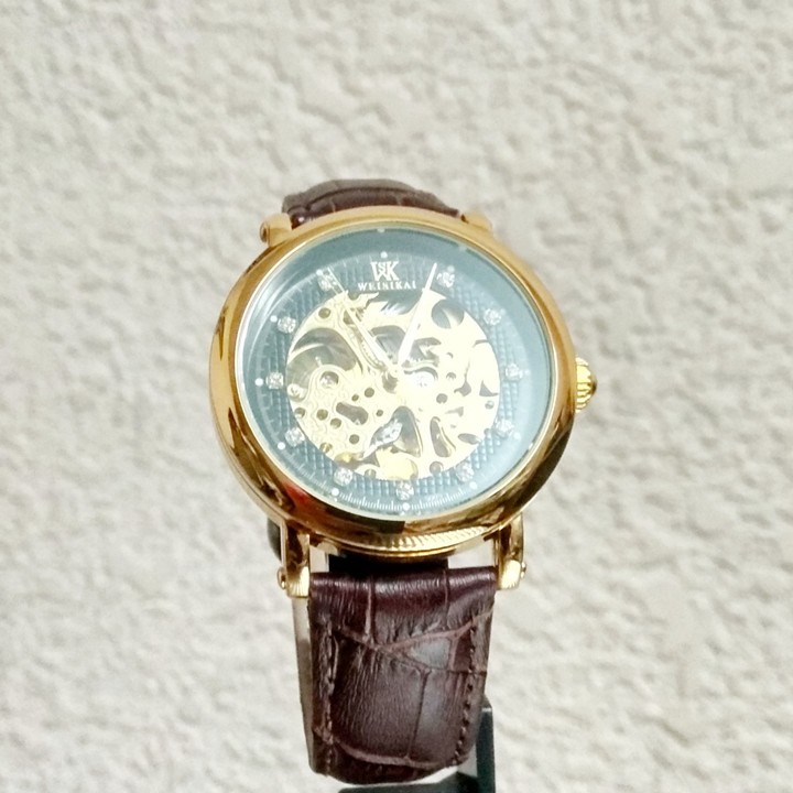 Đồng hồ cơ nam WEISIKAI dây da lộ máy chính hãng | BigBuy360 - bigbuy360.vn