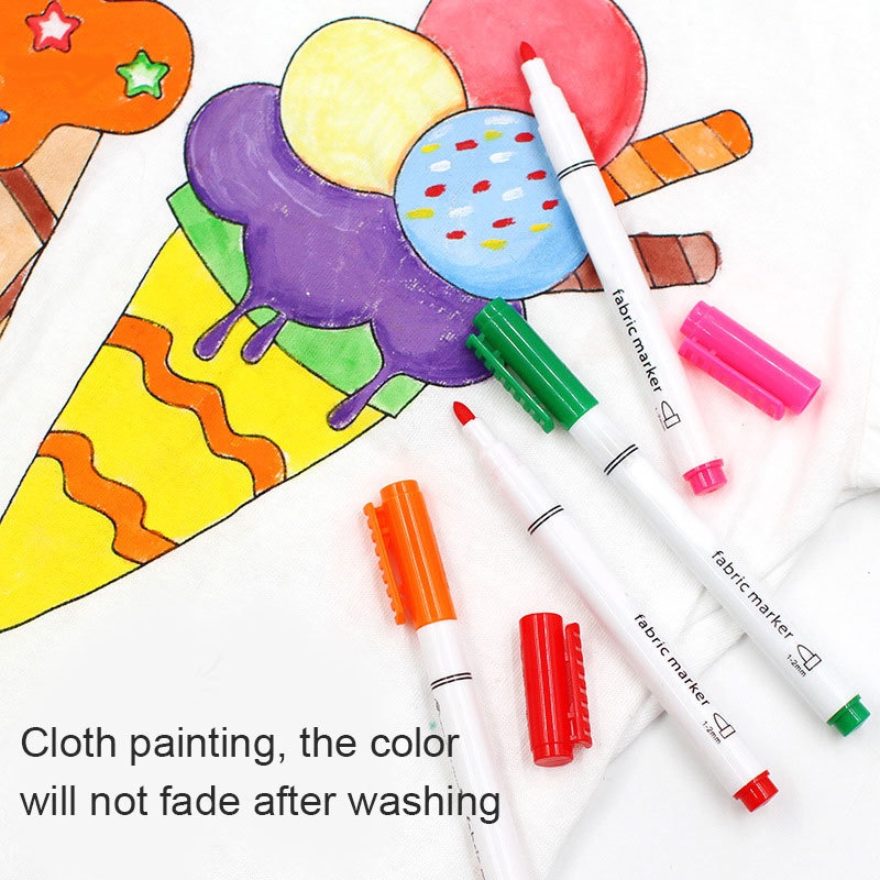 Set 8 bút lông vẽ Graffiti lên quần áo giày vải Canvas