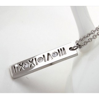 Dây chuyền inox titan số la mã