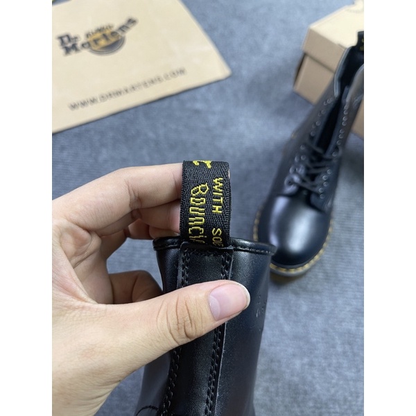 Giày DR đen cổ cao hàng 1:1 chất lượng ( full pk + freeship )