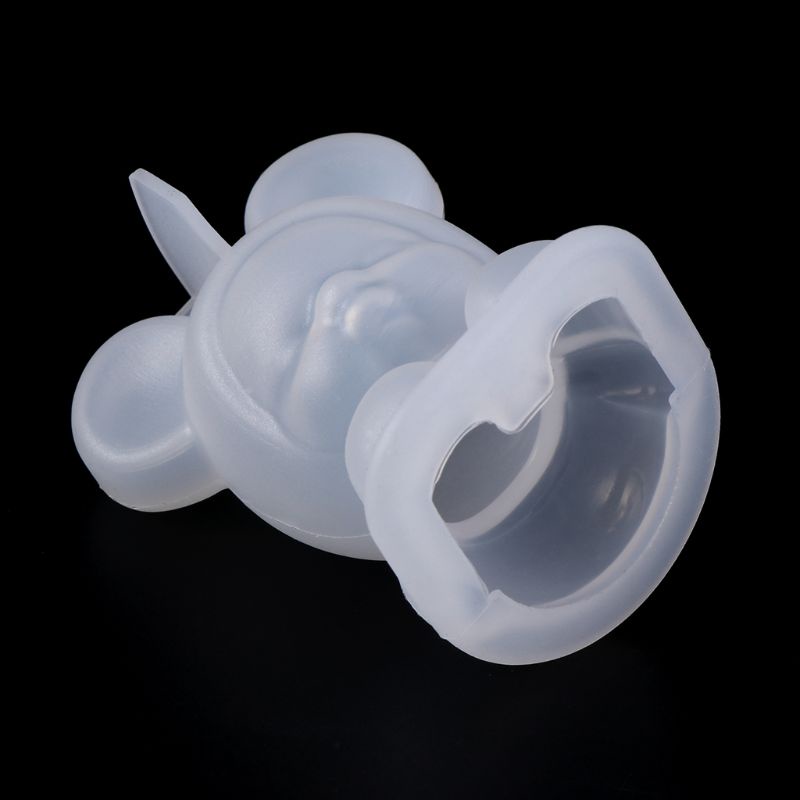 Khuôn silicone tạo hình làm mặt trang sức hình gấu/lợn con 3D DIY<br>