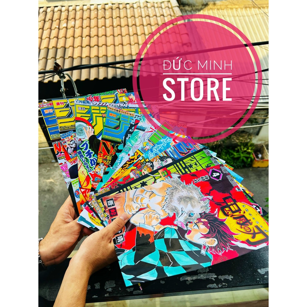 POSTER ANIME MANGA DECAL CHỈ CẦN LỘT DÁN One Pice, Tokyo Revengers, Jujutsu Kaisen