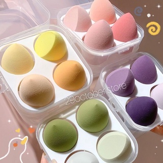 Set 4 bông mút trang điểm