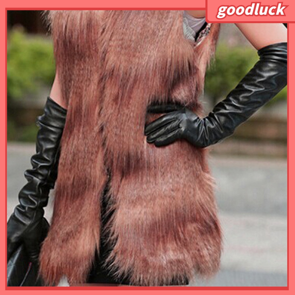 Găng tay da màu trơn cho nữ