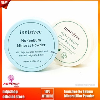 Phấn Phủ Kiềm Dầu Innisfree No Sebum Mineral,Blur Powder