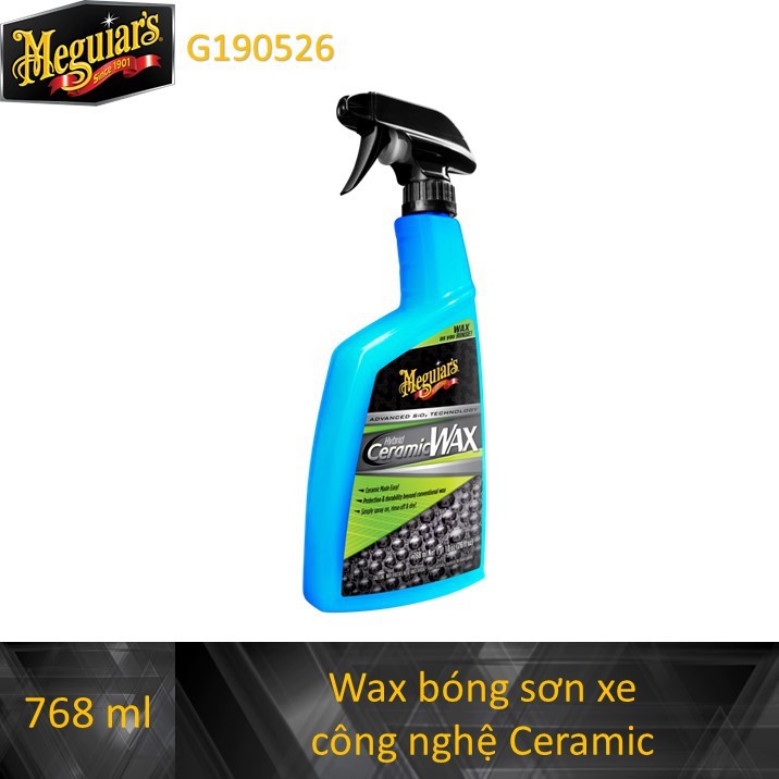 Meguiar's Dung dịch wax bóng sơn xe công nghệ Ceramic - Hybrid Ceramic Wax - G190526 - 768ml