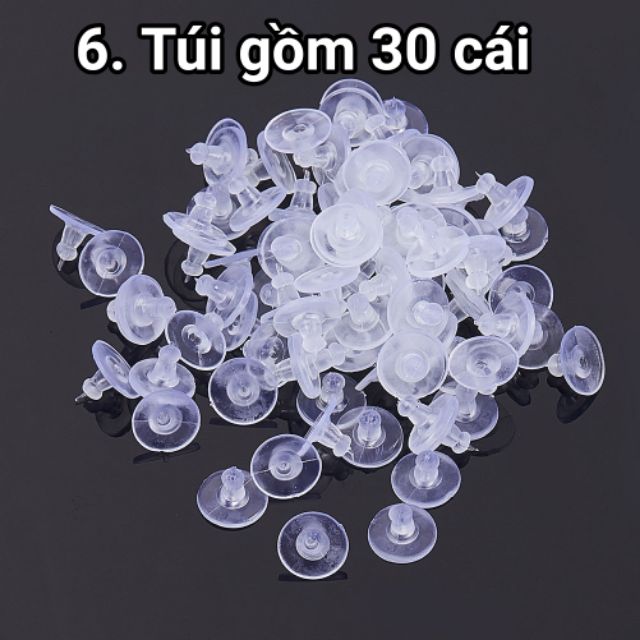 Túi chuôi nhựa, chốt bông tai đủ 8 kiểu chuôi | WebRaoVat - webraovat.net.vn