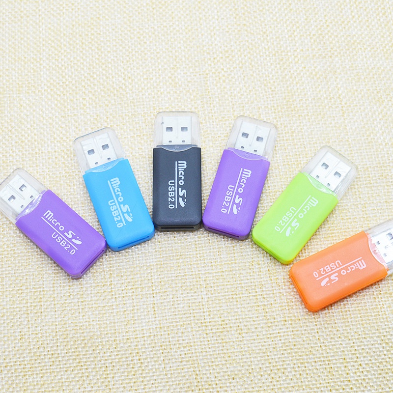 Thẻ Nhớ Có Sẵn Bằng Nhựa Đầu đọc Thẻ Nhớ Di động Mini TF Micro SD USB 2.0 Truyền Tốc độ Cao Tất Cả Trong Một Feelnature