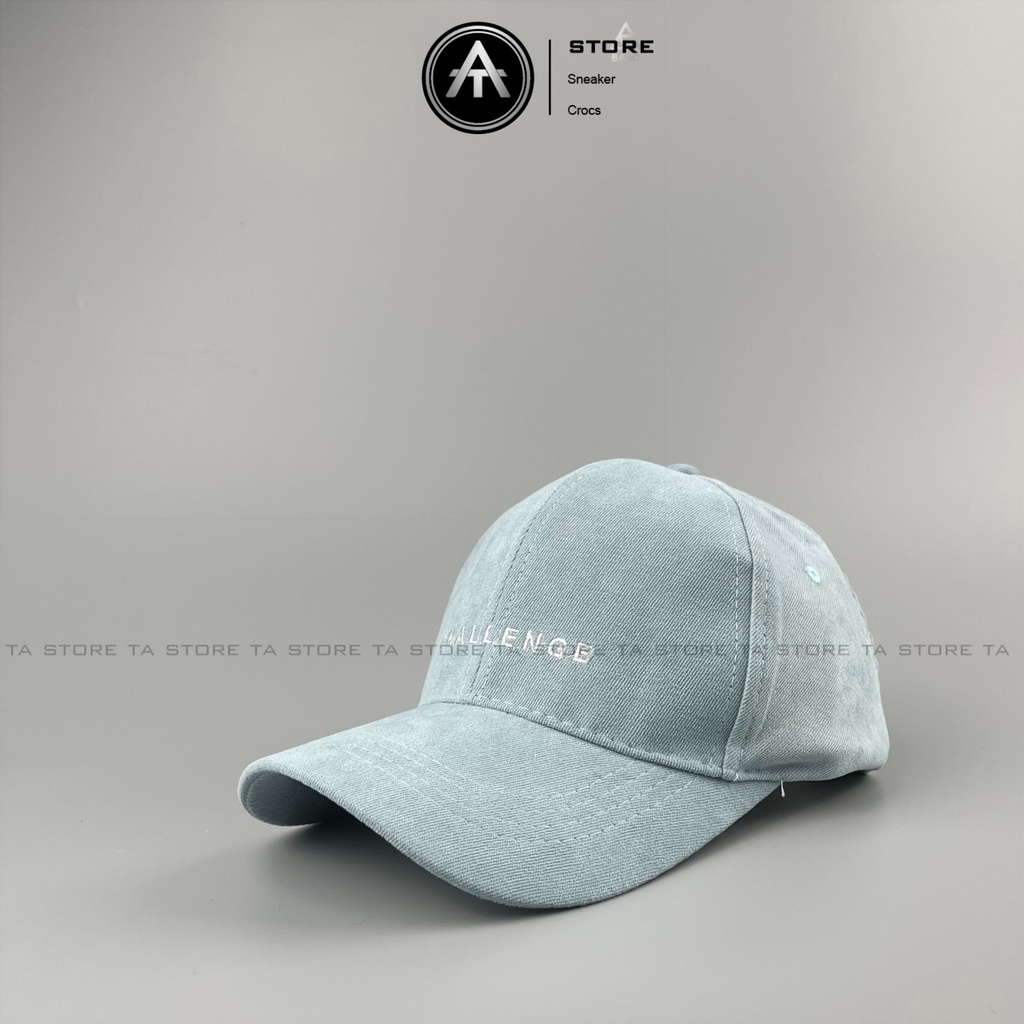 Mũ lưỡi trai thêu chữ Challenge chất nhung cao cấp