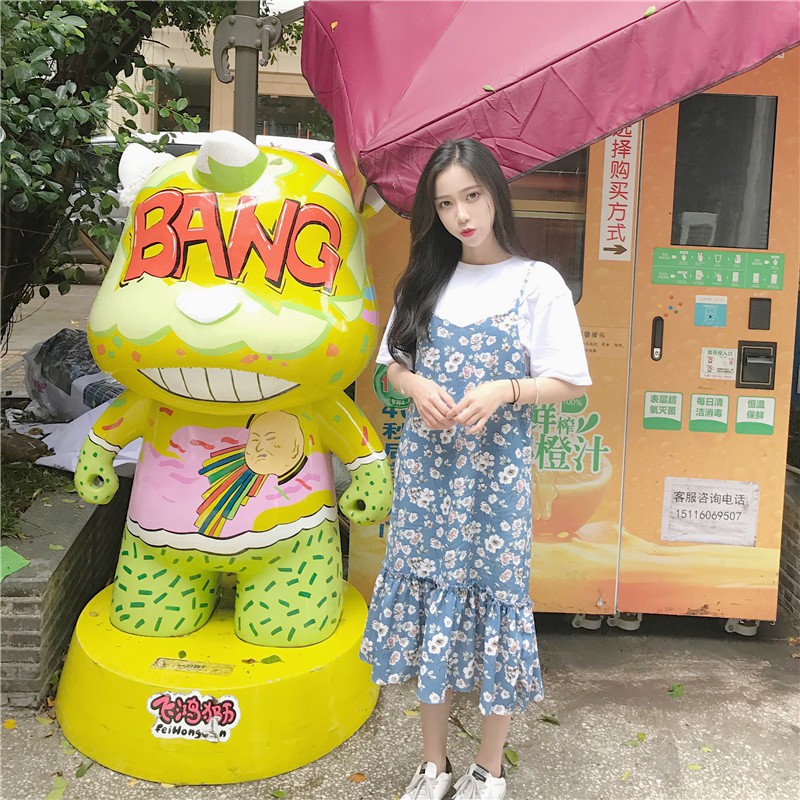 Yếm hoa đuôi cá dáng dài vải xinh lên form cực chuẩn chỉ 195k | BigBuy360 - bigbuy360.vn