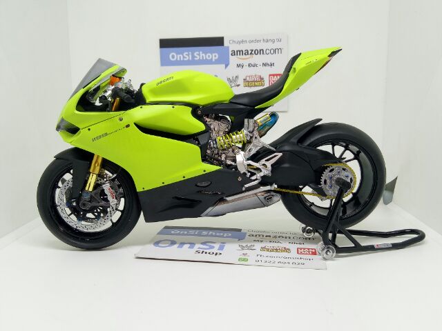 DUCATI 1199 PANIGALE 1/12 MÔ HÌNH XE TAMIYA ĐỘ ( NEON)