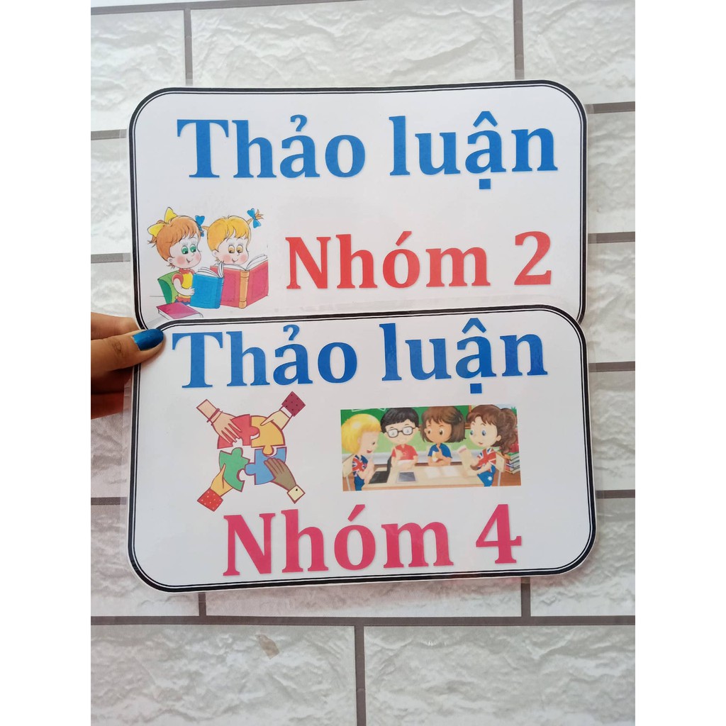 Combo 8 bảng hiệu lệnh hỗ trợ giáo viên lên tiết