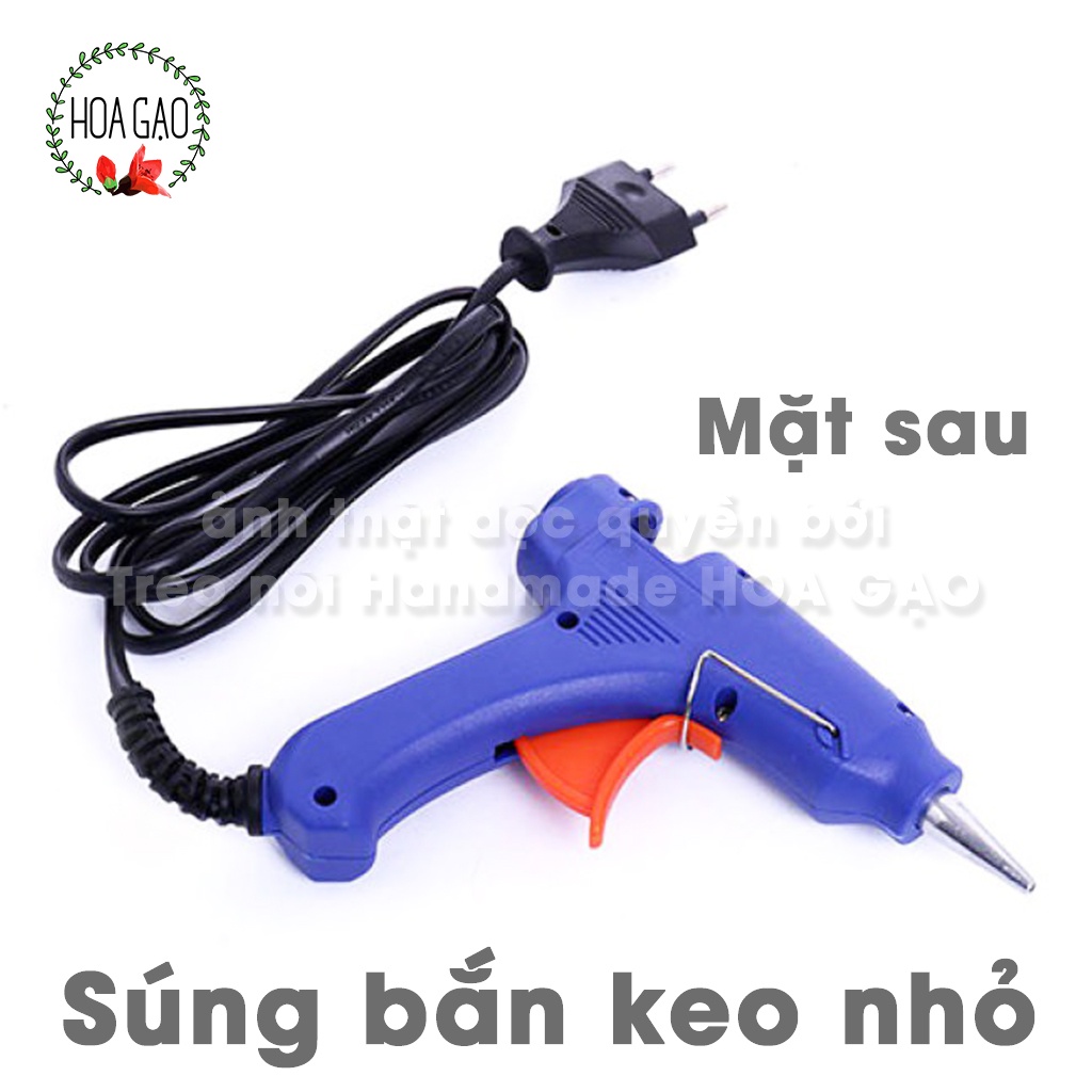 Combo súng bắn keo nến lớn nhỏ keo silicon 20w 60w HOA GẠO GSO súng điện hàng tốt, có công tắc nóng chảy nhanh free ship