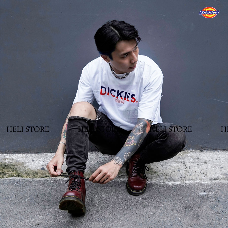 Áo thun Dickies - Teeshirt Dickies Original - Đen &amp; Trắng - Unisex nam nữ.