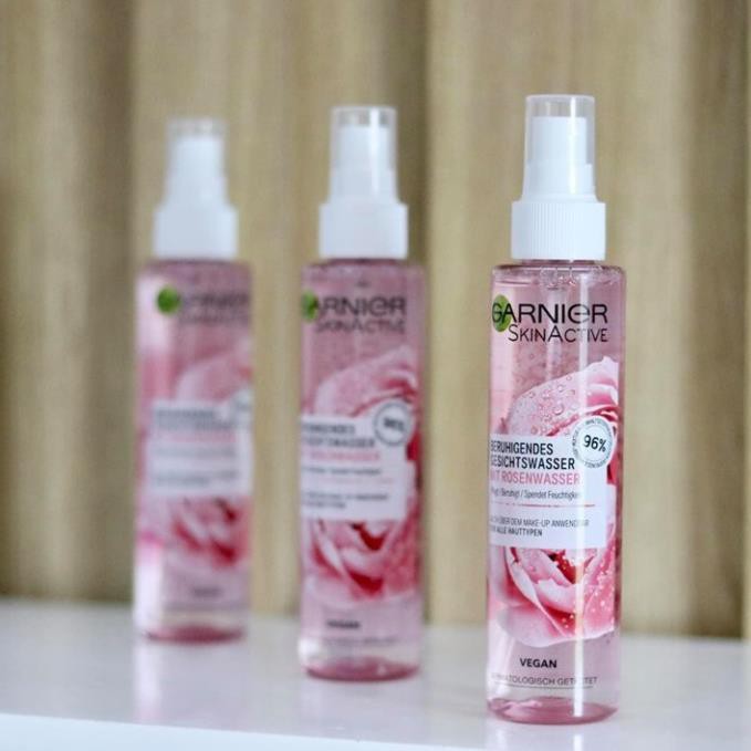 [HÀNG ĐỨC] Nước hoa hồng dạng xịt Garnier Skin active CHUẨN