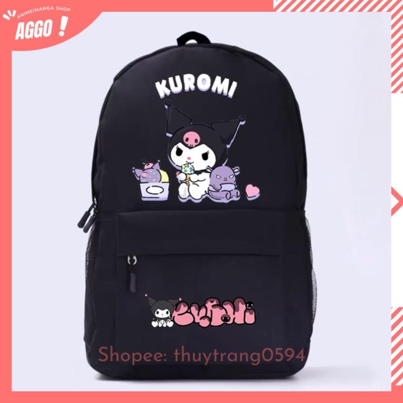 Balo Đi Học Hoạt Hình Kuromi Và My Melody Dễ Thương