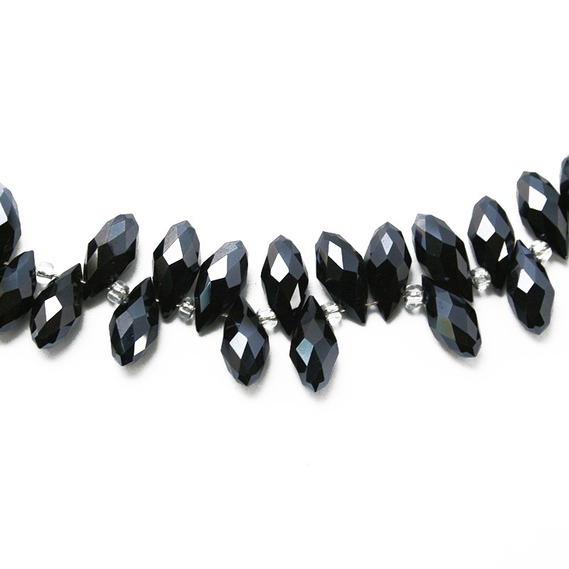 Set 10 Hạt Pha Lê Hình Trái Tim 6x12mm Làm Trang Sức Thủ Công