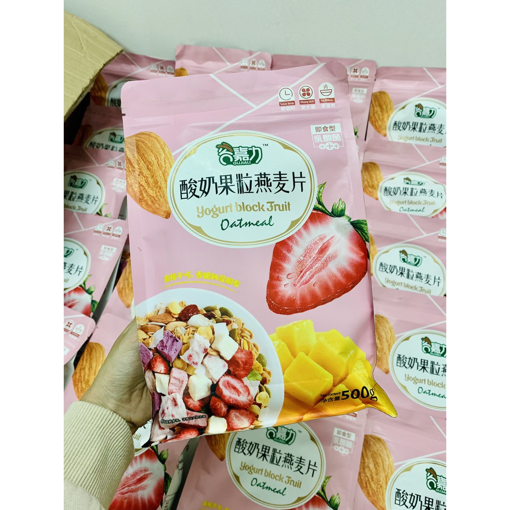 [GIẢM CÂN] Ngũ Cốc Sữa Chua 🌻 Mix Hạt 🌻 Hoa Quả Sấy Túi 500g | BigBuy360 - bigbuy360.vn