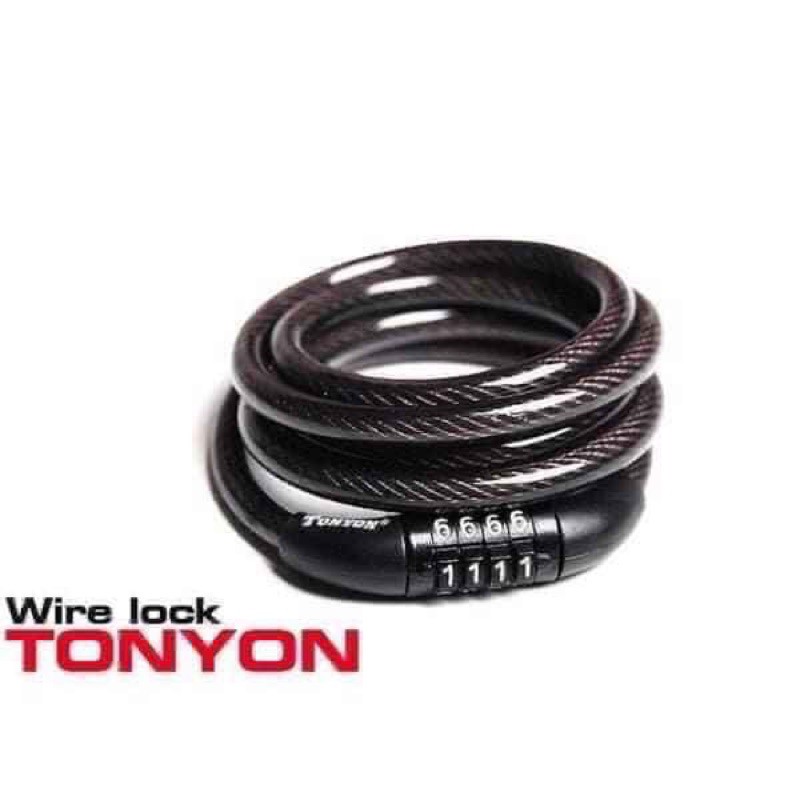 Khoá dây xe đạp mật mã 4 số Tonyon TY532