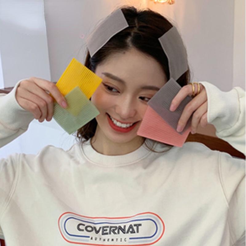 Bộ 6 Miếng Dán Tóc Hình Vuông Dễ Thương Cho Nữ